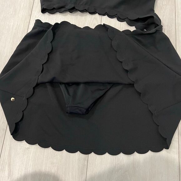 Victoria's secret swim scallop dress cutout one-piece swimsuit size L - Picture 3 of 8